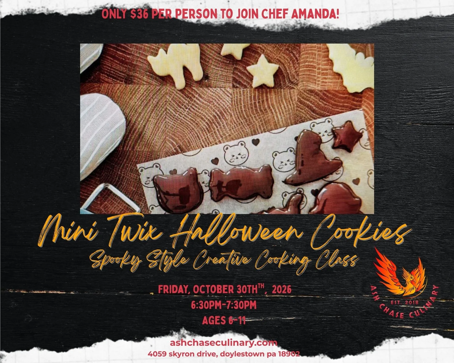 Mini Twix Halloween Cookie Class