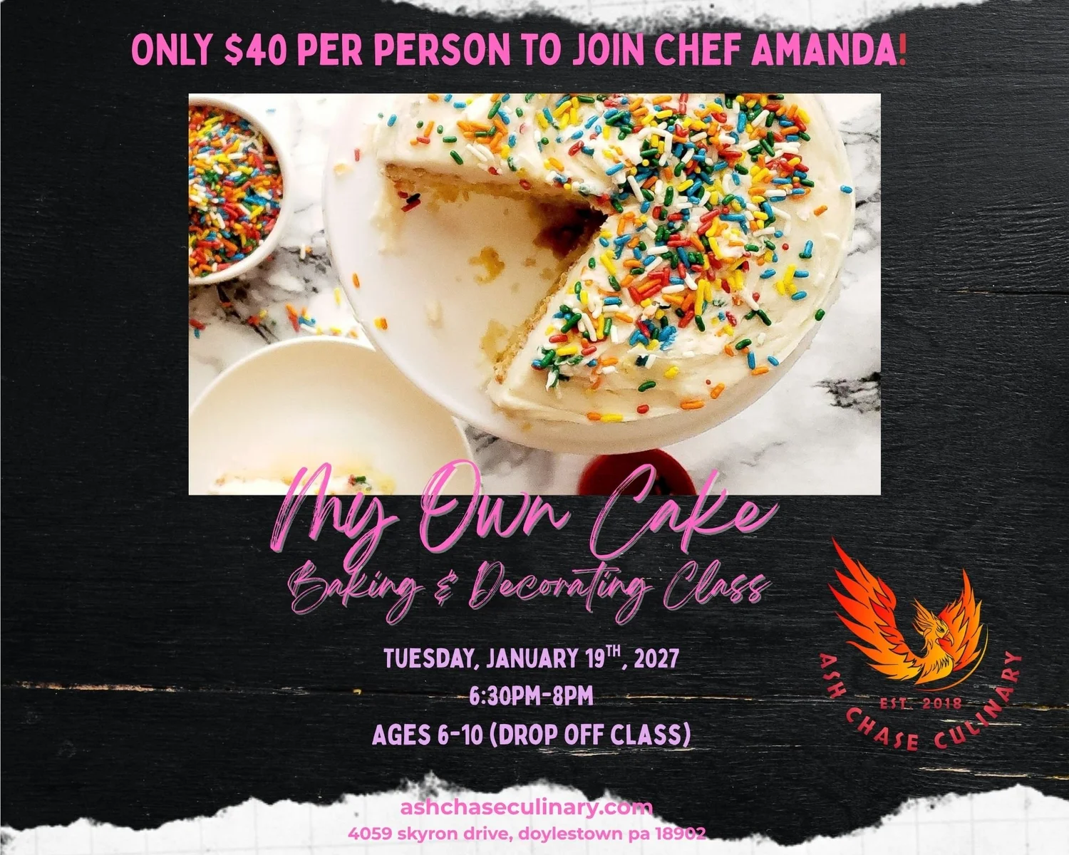 My Own Cake Class